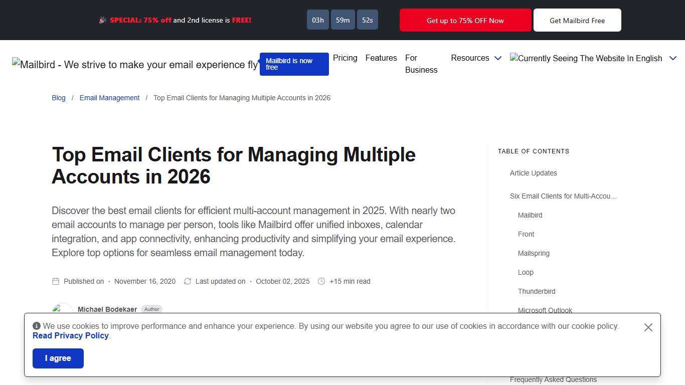 Best Email Clients for Multiple Accounts in 2026 Mailbird